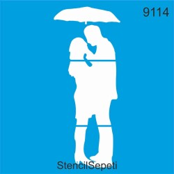 Romantik Çift - StencilSepeti