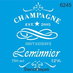 Şampanya - StencilSepeti
