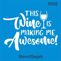 Şarap Etkisi - StencilSepeti