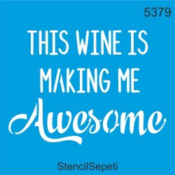 Şarap Etkisi - StencilSepeti