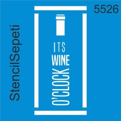 Şarap Saati - StencilSepeti