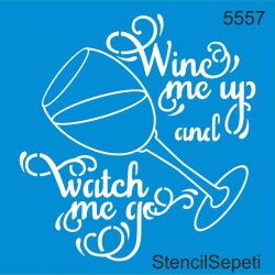 Şarap Saati - StencilSepeti