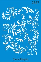 Sarmaşık Deseni - Stencil Boyama Şablonu - StencilSepeti