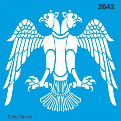 Selçuklu Kartalı - Stencil Boyama Şablonu - 1