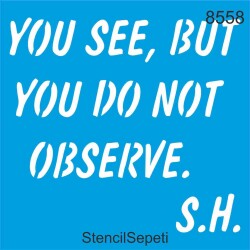 Sherlock Holmes - StencilSepeti