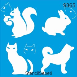 Sincap Tavşan Kedi Köpek - StencilSepeti