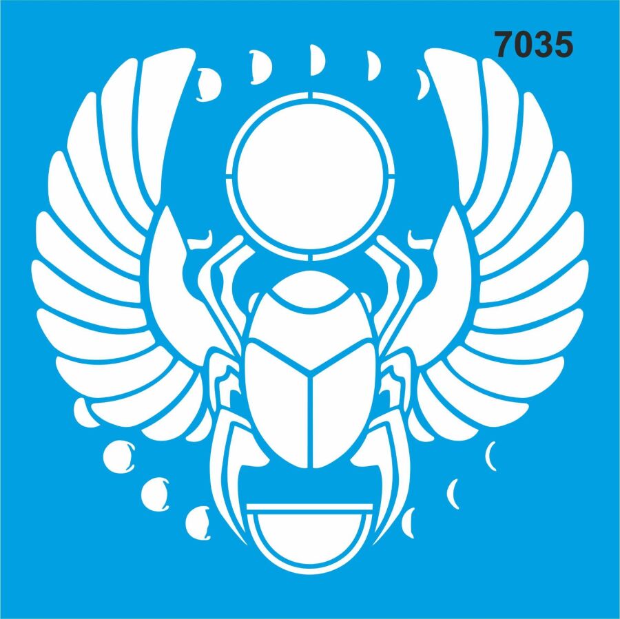 Skarabe - Stencil Boyama Şablonu - 1