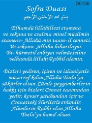 Sofra Duası - Stencil Boyama Şablonu - StencilSepeti