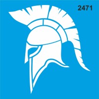 Spartalı Miğferi - Stencil Boyama Şablonu - StencilSepeti