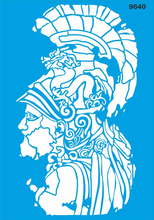 Spartalı - Stencil Boyama Şablonu - 1