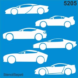 Spor Arabalar - StencilSepeti