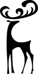 Stilize Geyik - StencilSepeti