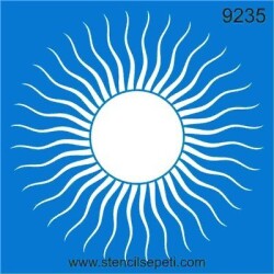 Stilize Güneş - StencilSepeti