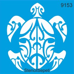Stilize Kaplumbağa - StencilSepeti
