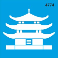 Tapınak - Stencil Boyama Şablonu - StencilSepeti