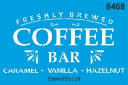 Taze Kahve - Stencil Desen Şablonu - StencilSepeti