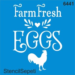 Taze Yumurta - Stencil Boyama Şablonu - StencilSepeti