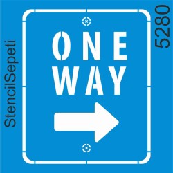 Tek Yön - StencilSepeti