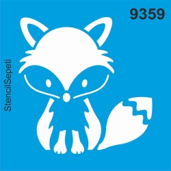 Tilki Deseni - Stencil Şablon - StencilSepeti