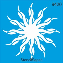 Tribal Göbek Deseni - Stencil Şablon - StencilSepeti