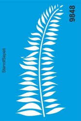 Tropik - Yaprak - Stencil Boyama Şablonu - StencilSepeti