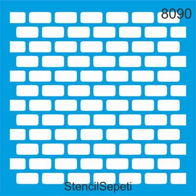 Tuğla Deseni - Stencil Şablon - 1