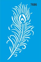 Tüy Deseni - Stencil Boyama Şablonu - StencilSepeti