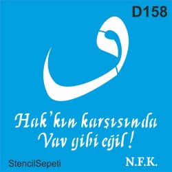 Vav Gibi - Stencil - Boyama Şablonu - StencilSepeti