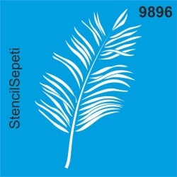 Yaprak Deseni - Stencil Boyama Şablonu - StencilSepeti
