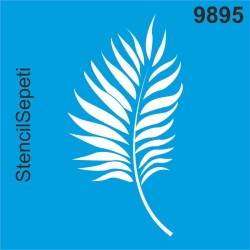 Yaprak Deseni - Stencil Boyama Şablonu - StencilSepeti
