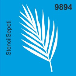 Yaprak Deseni - Stencil Boyama Şablonu - StencilSepeti