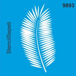 Yaprak Deseni - Stencil Boyama Şablonu - StencilSepeti