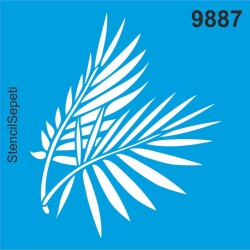 Yaprak - Deseni - Stencil Boyama Şablonu - StencilSepeti