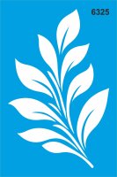 Yaprak Deseni Stencil Boyama Şablonu - StencilSepeti