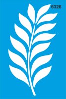 Yaprak Deseni Stencil Boyama Şablonu - StencilSepeti