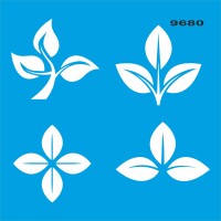 Yapraklar - Stencil Boyama Şablonu - StencilSepeti