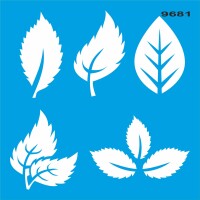 Yapraklar - Stencil Boyama Şablonu - StencilSepeti