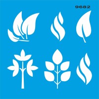 Yapraklar - Stencil Boyama Şablonu - StencilSepeti