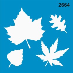 Yapraklar - Stencil Boyama Şablonu - StencilSepeti