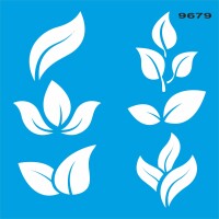 Yapraklar - Stencil Boyama Şablonu - StencilSepeti