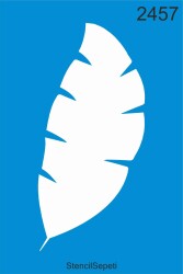 Yapraklı Desen - Stencil Boyama Şablonu - StencilSepeti