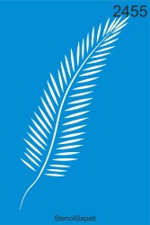 Yapraklı Desen - Stencil Boyama Şablonu - StencilSepeti