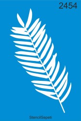 Yapraklı Desen - Stencil Boyama Şablonu - StencilSepeti