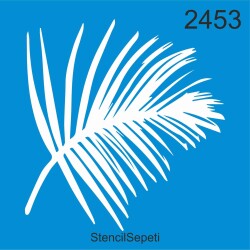 Yapraklı Desen - Stencil Boyama Şablonu - StencilSepeti