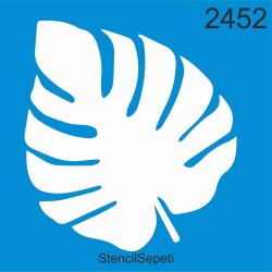 Yapraklı Desen - Stencil Boyama Şablonu - StencilSepeti