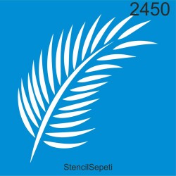 Yapraklı Desen - Stencil Boyama Şablonu - StencilSepeti