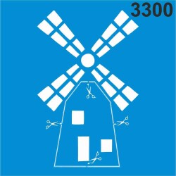 Yeldeğirmeni Deseni - Stencil Boyama Şablonu - StencilSepeti