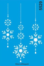 Yeni Yıl Süsleri Stencil Boyama Şablonu - StencilSepeti