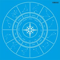 Yıldız Haritası Stencil Boyama Şablonu - StencilSepeti