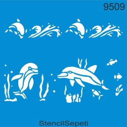 Yunuslu Desen - Stencil Boyama Şablonu - StencilSepeti